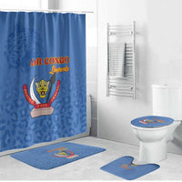 DR Congo Football Bathroom Set Go Champions Leopards - Blue - Wonder Print Shop