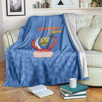 DR Congo Football Blanket Go Champions Leopards - Blue - Wonder Print Shop