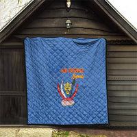 DR Congo Football Quilt Go Champions Leopards - Blue - Wonder Print Shop