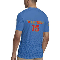 Custom DR Congo Football Rugby Jersey Go Champions Leopards - Blue - Wonder Print Shop