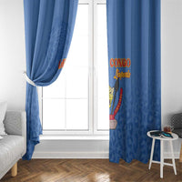 DR Congo Football Window Curtain Go Champions Leopards - Blue - Wonder Print Shop