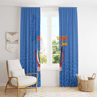 DR Congo Football Window Curtain Go Champions Leopards - Blue - Wonder Print Shop
