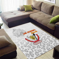 DR Congo Football Area Rug Go Champions Leopards - White - Wonder Print Shop
