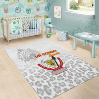 DR Congo Football Area Rug Go Champions Leopards - White - Wonder Print Shop