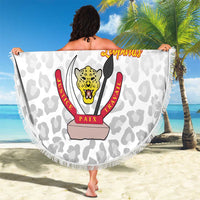 DR Congo Football Beach Blanket Go Champions Leopards - White - Wonder Print Shop