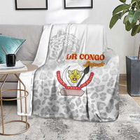 DR Congo Football Blanket Go Champions Leopards - White - Wonder Print Shop