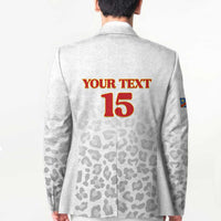 Custom DR Congo Football Blazer Go Champions Leopards - White - Wonder Print Shop