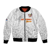 Custom DR Congo Football Bomber Jacket Go Champions Leopards - White - Wonder Print Shop