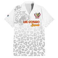 Custom DR Congo Football Hawaiian Shirt Go Champions Leopards - White - Wonder Print Shop
