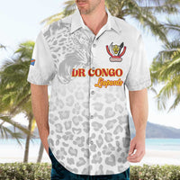 Custom DR Congo Football Hawaiian Shirt Go Champions Leopards - White - Wonder Print Shop