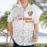 Custom DR Congo Football Hawaiian Shirt Go Champions Leopards - White - Wonder Print Shop