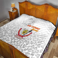 DR Congo Football Quilt Go Champions Leopards - White - Wonder Print Shop