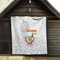 DR Congo Football Quilt Go Champions Leopards - White - Wonder Print Shop