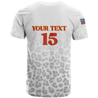 Custom DR Congo Football T Shirt Go Champions Leopards - White - Wonder Print Shop