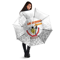 DR Congo Football Umbrella Go Champions Leopards - White - Wonder Print Shop