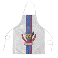 DR Congo Football Apron Leopards Mix Kuba Raffia Pattern - Wonder Print Shop