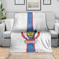 DR Congo Football Blanket Leopards Mix Kuba Raffia Pattern - Wonder Print Shop