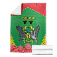 Personalised Sao Tome and Principe Blanket Coat Of Arms With Porcelana Rose