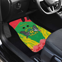 Personalised Sao Tome and Principe Car Mats Coat Of Arms With Porcelana Rose - Wonder Print Shop