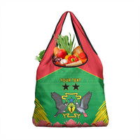 Personalised Sao Tome and Principe Grocery Bag Coat Of Arms With Porcelana Rose
