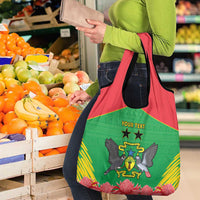 Personalised Sao Tome and Principe Grocery Bag Coat Of Arms With Porcelana Rose