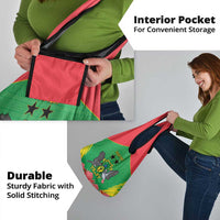 Personalised Sao Tome and Principe Grocery Bag Coat Of Arms With Porcelana Rose