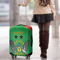 Personalised Sao Tome and Principe Luggage Cover Coat Of Arms With Porcelana Rose - Wonder Print Shop