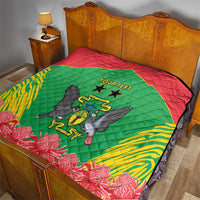 Personalised Sao Tome and Principe Quilt Coat Of Arms With Porcelana Rose - Wonder Print Shop