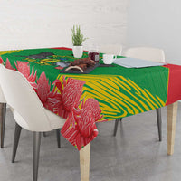 Personalised Sao Tome and Principe Tablecloth Coat Of Arms With Porcelana Rose - Wonder Print Shop