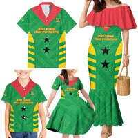 Custom Sao Tome and Principe Football Family Matching Mermaid Dress and Hawaiian Shirt Go Champions - Green Ver - Wonder Print Shop