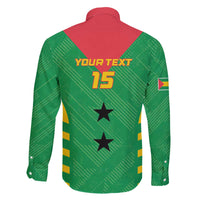 Custom Sao Tome and Principe Football Family Matching Off The Shoulder Long Sleeve Dress and Hawaiian Shirt Go Champions - Green Ver