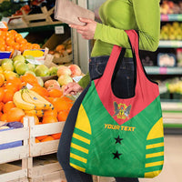 Custom Sao Tome and Principe Football Grocery Bag Go Champions - Green Ver