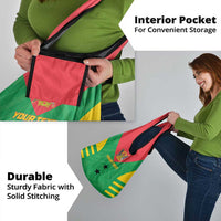Custom Sao Tome and Principe Football Grocery Bag Go Champions - Green Ver