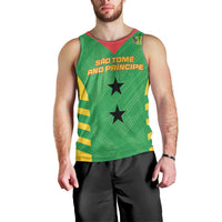 Custom Sao Tome and Principe Football Men Tank Top Go Champions - Green Ver - Wonder Print Shop