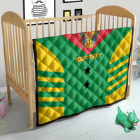 Custom Sao Tome and Principe Football Quilt Go Champions - Green Ver - Wonder Print Shop