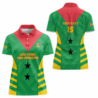 Custom Sao Tome and Principe Football Women Polo Shirt Go Champions - Green Ver - Wonder Print Shop