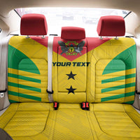 Custom Sao Tome and Principe Football Back Car Seat Cover Go Champions - Yellow Ver - Wonder Print Shop