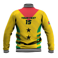 Custom Sao Tome and Principe Football Baseball Jacket Go Champions - Yellow Ver - Wonder Print Shop