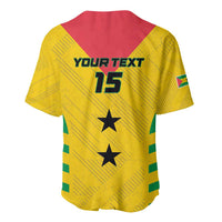 Custom Sao Tome and Principe Football Baseball Jersey Go Champions - Yellow Ver - Wonder Print Shop