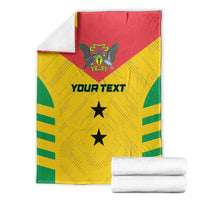 Custom Sao Tome and Principe Football Blanket Go Champions - Yellow Ver