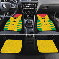 Custom Sao Tome and Principe Football Car Mats Go Champions - Yellow Ver - Wonder Print Shop
