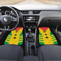Custom Sao Tome and Principe Football Car Mats Go Champions - Yellow Ver - Wonder Print Shop