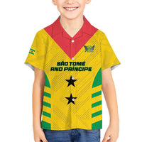 Custom Sao Tome and Principe Football Hawaiian Shirt Go Champions - Yellow Ver - Wonder Print Shop