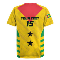 Custom Sao Tome and Principe Football Rugby Jersey Go Champions - Yellow Ver - Wonder Print Shop