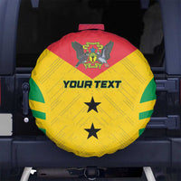 Custom Sao Tome and Principe Football Spare Tire Cover Go Champions - Yellow Ver - Wonder Print Shop