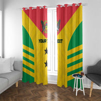 Custom Sao Tome and Principe Football Window Curtain Go Champions - Yellow Ver - Wonder Print Shop