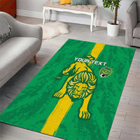 Custom Mauritania Football Area Rug Go Al-Murabitun - Wonder Print Shop