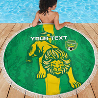 Custom Mauritania Football Beach Blanket Go Al-Murabitun - Wonder Print Shop