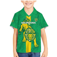 Custom Mauritania Football Family Matching Mermaid Dress and Hawaiian Shirt Go Al-Murabitun - Wonder Print Shop