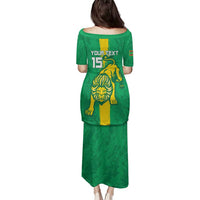 Custom Mauritania Football Family Matching Puletasi and Hawaiian Shirt Go Al-Murabitun